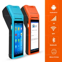 pos pda android bluetooth built in printer 58mm camera barcode reader 1d 2d qr scanner handheld terminal free app loyverse pos