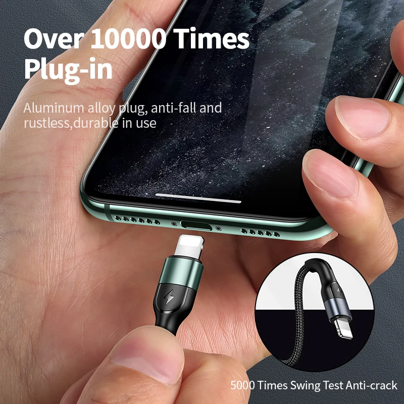 USAMS USB Type C кабель Lightning для Iphone 11 pro max Xs Xr X SE 8 7 6 plus 6s 5s ipad air mini быстрой зарядки|Кабели