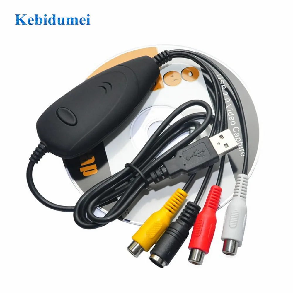 Kebidumei EZCAP172 USB аудио видео Захват Преобразователь Аналоговое от VHS 8 мм DVD плеер