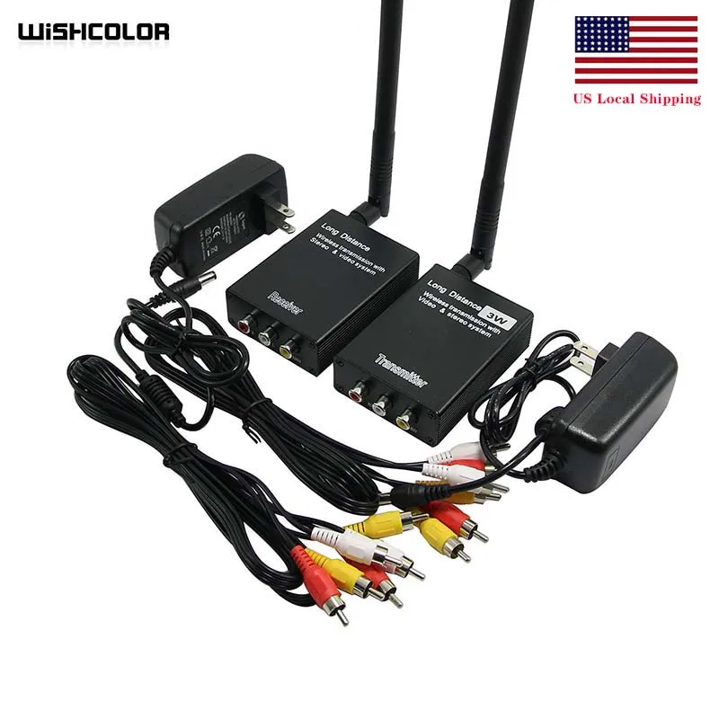 

3W Wireless Video Transmitter Receiver Monitor Wireless Long Distance TX RX