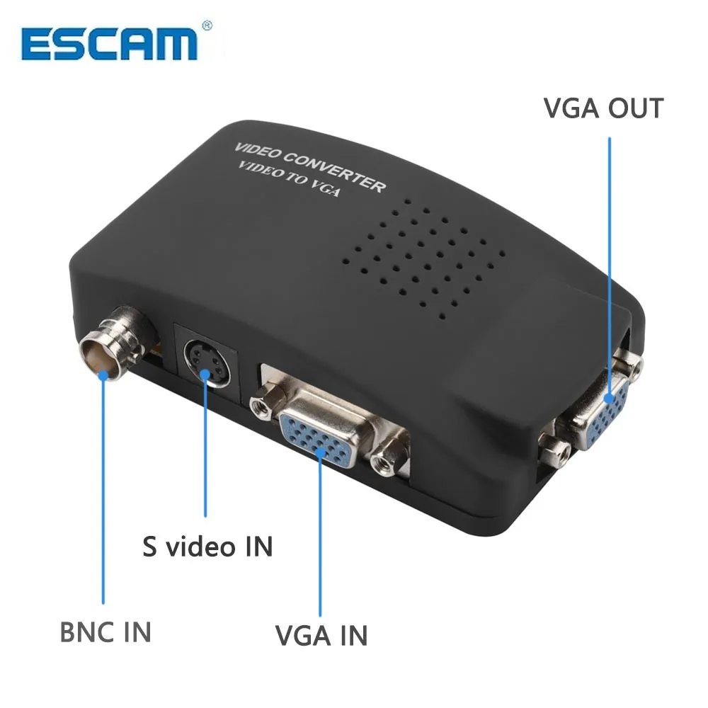 Преобразователь BNC VGA переходник с AV на CVBS S для ПК камеры DVD DVR|Коробки передач и