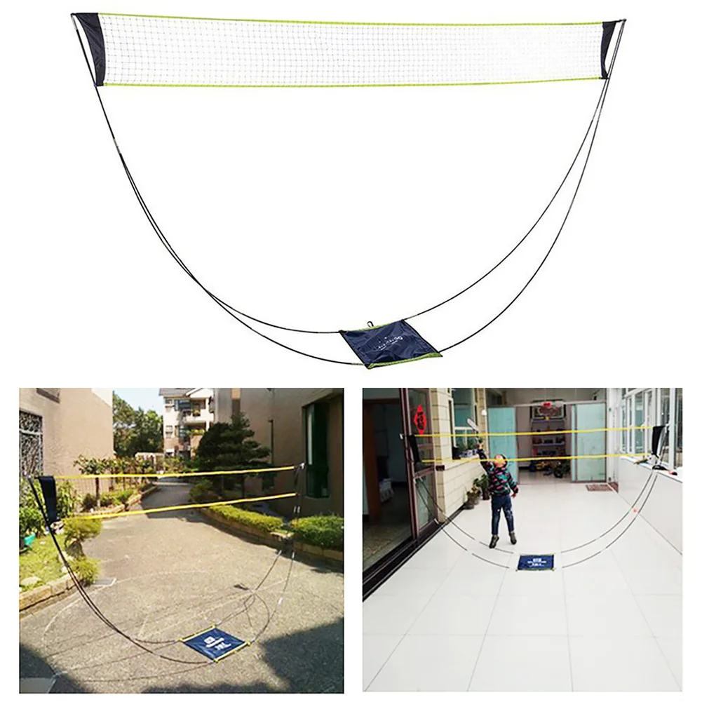 

With Stand Tennis Mesh Portable Accessories Indoor Outdoor Removable Easy Install Exercise Beach Sports Badminton Net Kids Adult