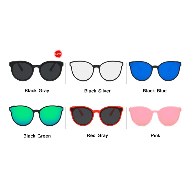 Детские солнцезащитные очки круглой формы ярких цветов|Женские очки| |