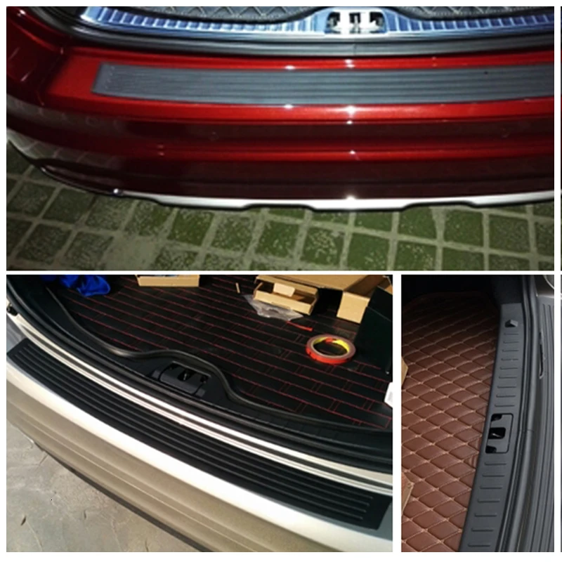 Защитная пластина для багажа резиновая накладка заднего бампера защитная задняя