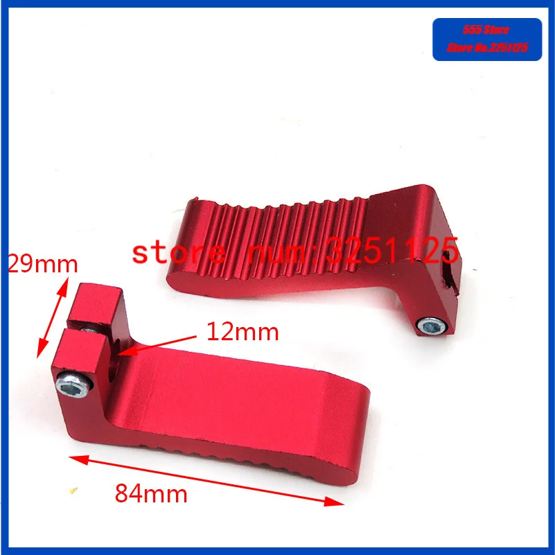 

New 12mm CNC Red Foot Pegs Pedals Rests For Minimoto 2-stroke 47cc 49cc Racing Pocket Bike Cag Free shipping