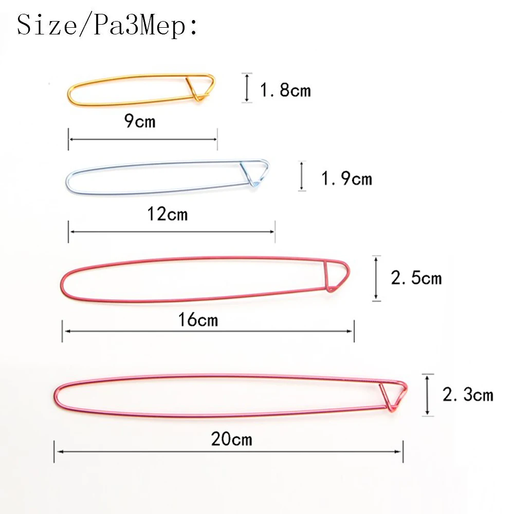 4 Sizes Aluminum Knitting Crochet Craft Locking Stitch Marker Needle Clip Holder DIY Wool Yarn Knit Sewing Tool Random Color | Дом и сад