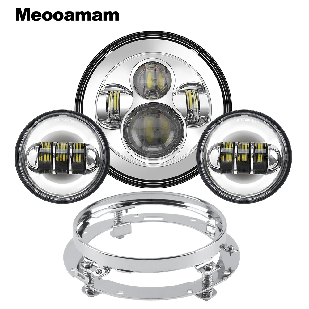Светодиодный налобный светильник s для harley davidsion аксессуары 7 дюймов Круглый 4 5