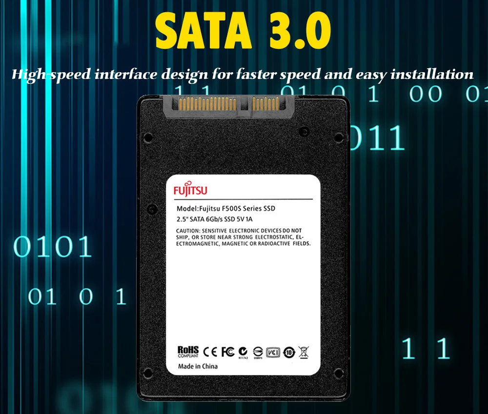 FUJITSU hd ssd 1 ТБ sata iii 3D NAND Flash 1 ТБ ssd TLC SMI Phison Realtek 500 МБ/с. Внутренние твердотельные накопители для настольного ноутбука