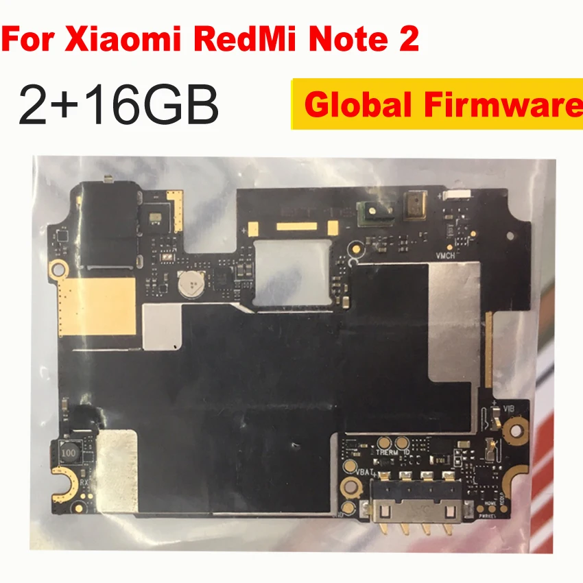 Материнская плата для Xiaomi Redmi Note 2 16 ГБ разблокированная с чипами и схемами гибкий