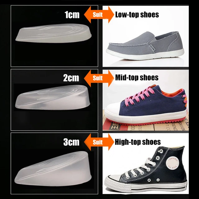 Silicone Gel Half Insoles for Women Shoes Heel Lift Inserts Plantar Fasciitis Height Increase Insoles for Men Sneakers Shoe Pads 6