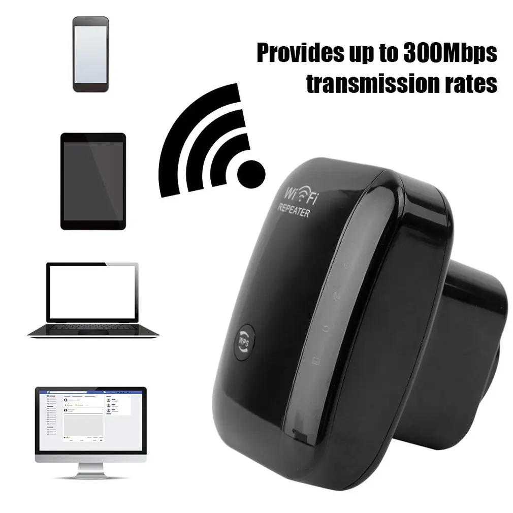 

Беспроводной Wi-fi репитер 300 Мбит/с, 2,4 ГГц