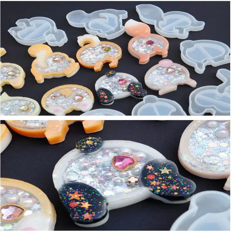 

Cute Cat Foxes Animal Silicone Mold Jewelry Findings Pendant Accessory DIY Epoxy Resin Charms Handmade Cabochon Quicksand Mould