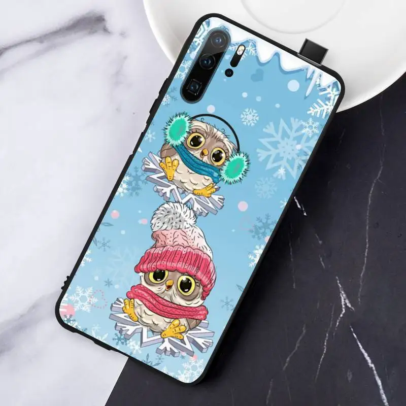 

Owl cute cartoon animal Phone Case For Huawei honor Mate P 10 20 30 40 Pro 10i 9 10 20 8 x Lite