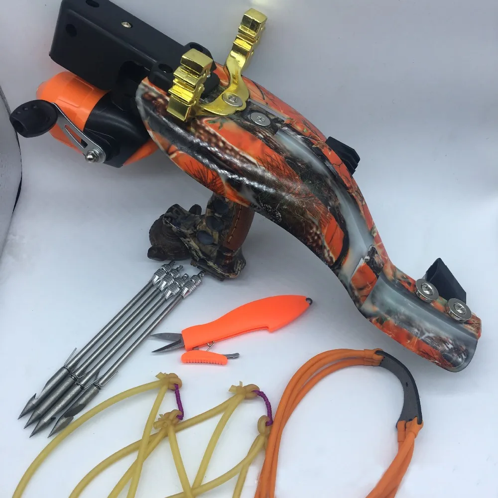 Powerful Fishing Slingshot Target Shooting with Folding Wrist Catapult outdoor Professional Hunter Hunting Slingshot