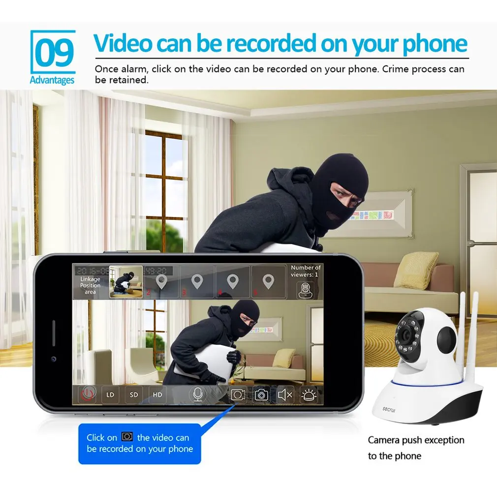 N62 1080P 1536P IP Camera WIFI Wireless Home Security Surveillance 2-Way Audio CCTV Pet 2mp Baby Monitor | Безопасность и защита