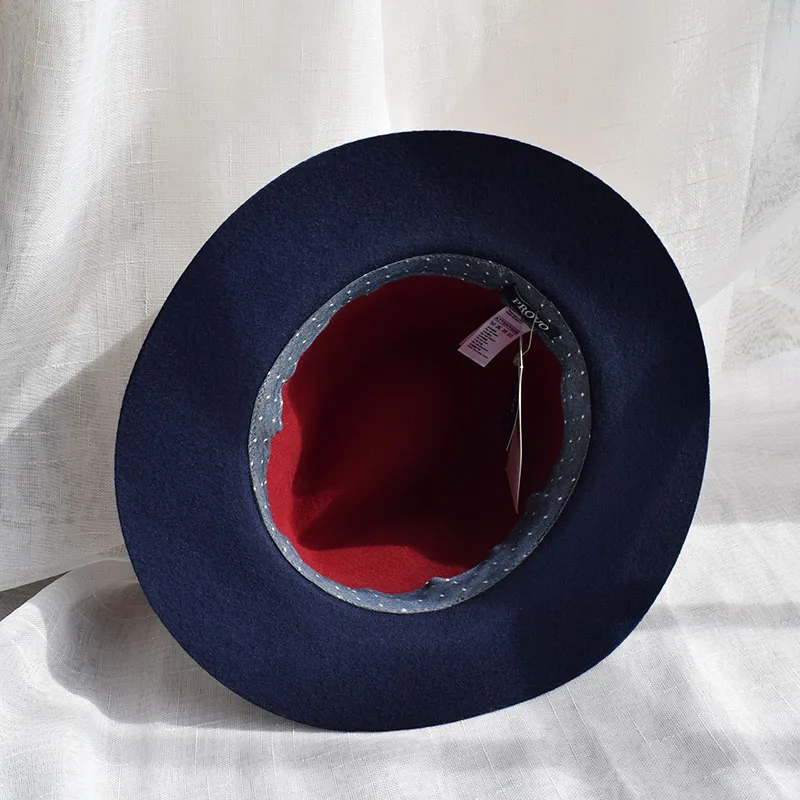 Женская шерстяная шляпа федора Зимняя с широкими полями PWFE002|fedora hat|fedora hat womenwoolen