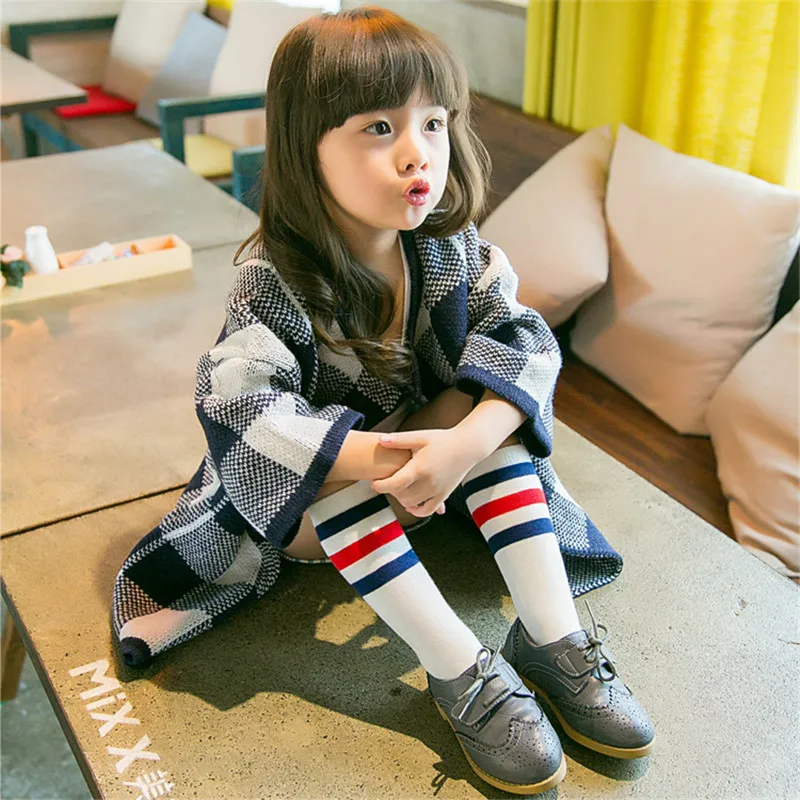 New Arrival Baby Socks Striped Warm Girl Knee High Cute Tube Kids Meias Vertical Sokken Non-slip | Детская одежда и обувь