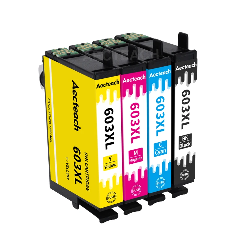 Aecteach Новый 603XL E-603 T603 совместимый картридж с чернилами для принтера Epson 603 XL