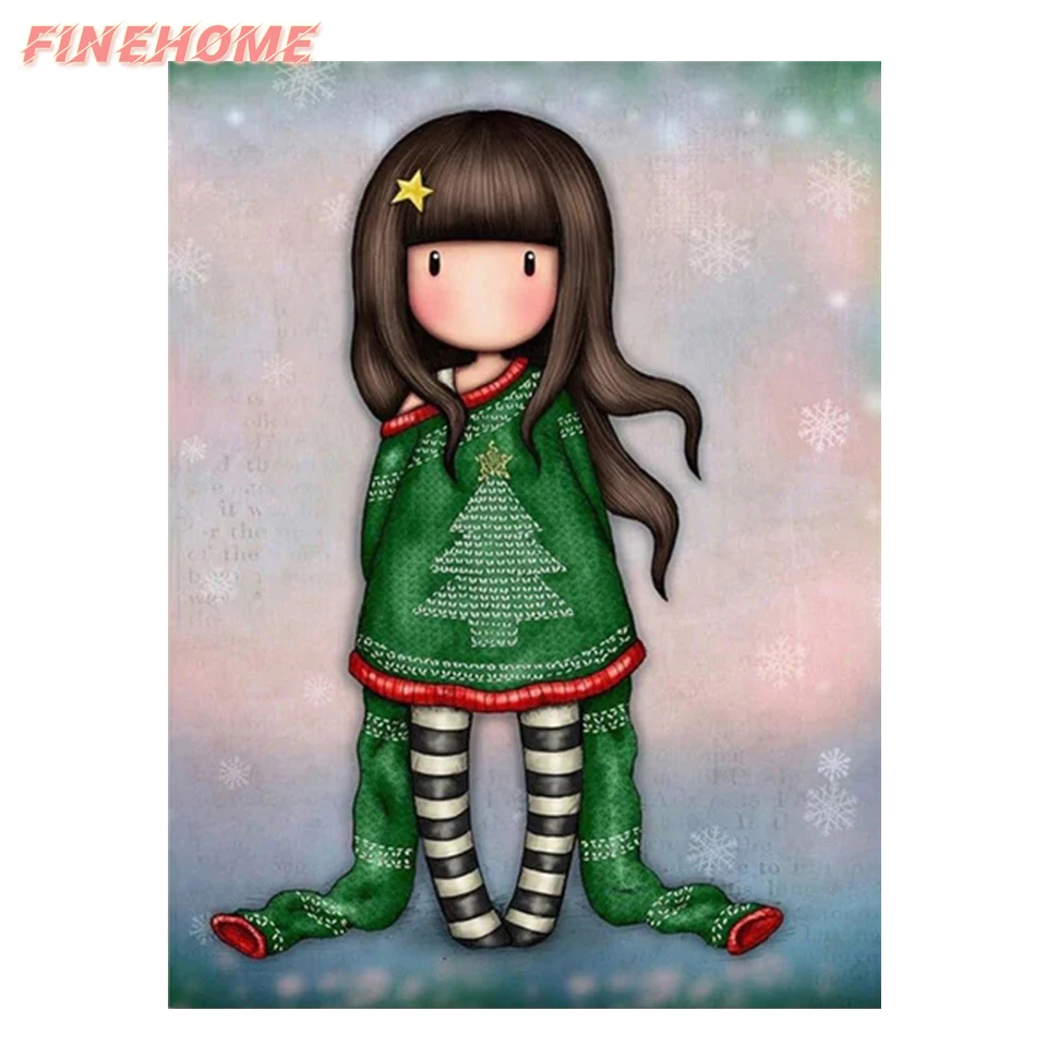 Алмазная картина &quotсделай сам&quot с изображением девушки - Цена: 