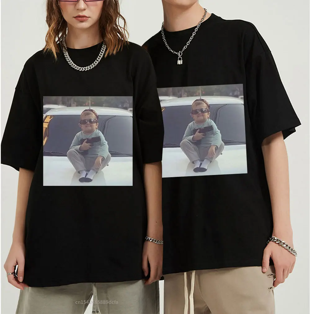

Team Hasbulla Smile Classic T-shirt Hasbulla Fighting Meme Retro Men's Clothing Soft Oversized Tee Shirt