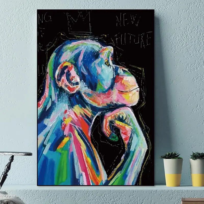 Картина на холсте животное постер с зеброй настенное искусство домашнее