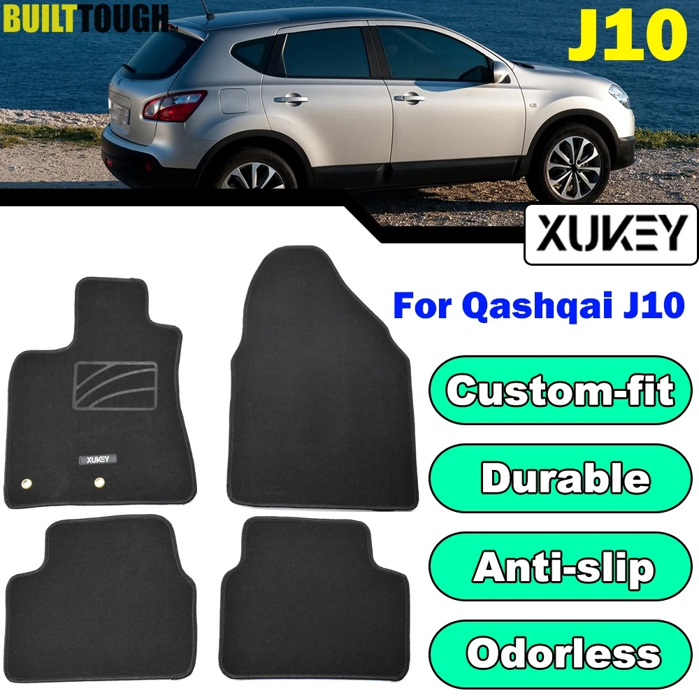 Коврики для Nissan Qashqai J10 2006 - 2013 LHD автомобильные коврики нейлоновые передние и