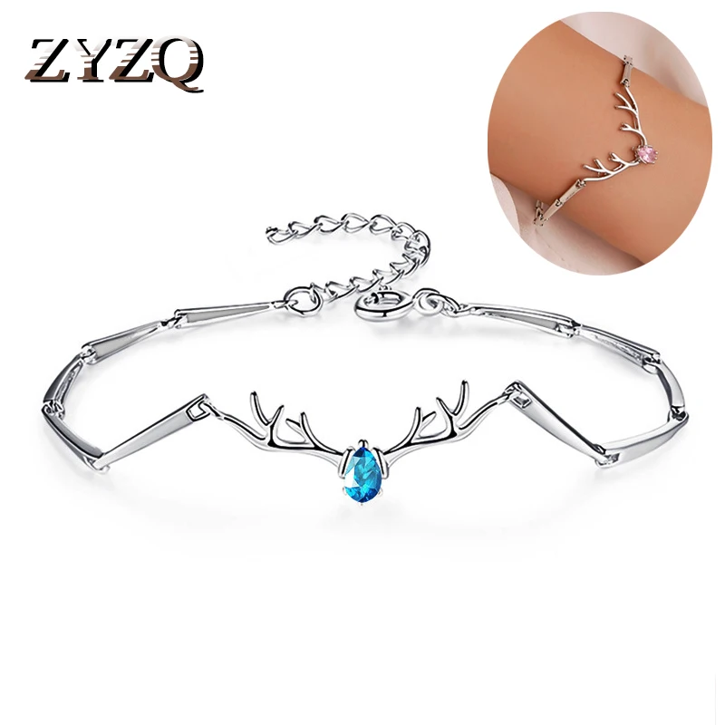 ZYZQ романтические женские браслеты с животными блестящим кубическим цирконием