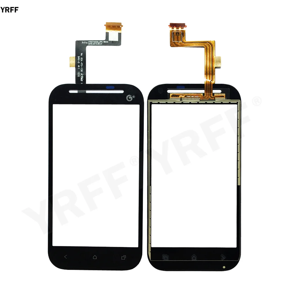 new 4 3 mobile front outer glass panel sensor for htc one sv t528t t528d t528w touch screen digitizer phone repair parts free global shipping