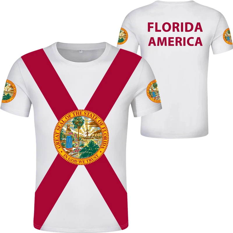 Футболка из Флориды с номером имени США таллахассе FL футболка американским
