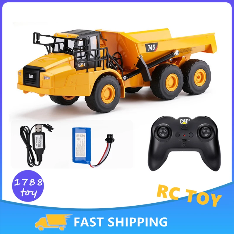 

HUINA 1:24 RC Truck Dumper Caterpillar Tractor Model Engineering Car Excavator 2.4G HZ Radio Controlled Cars Toys Adult Kid Gift