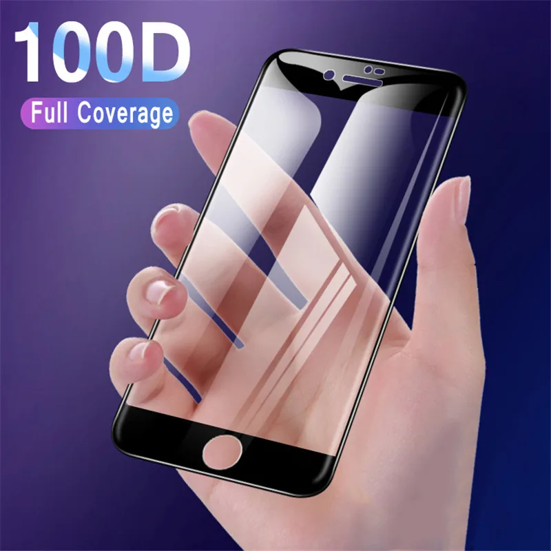 

Защитное стекло с закругленными краями для iPhone 7 8 6 6s Plus 11 Pro X XR XS Max
