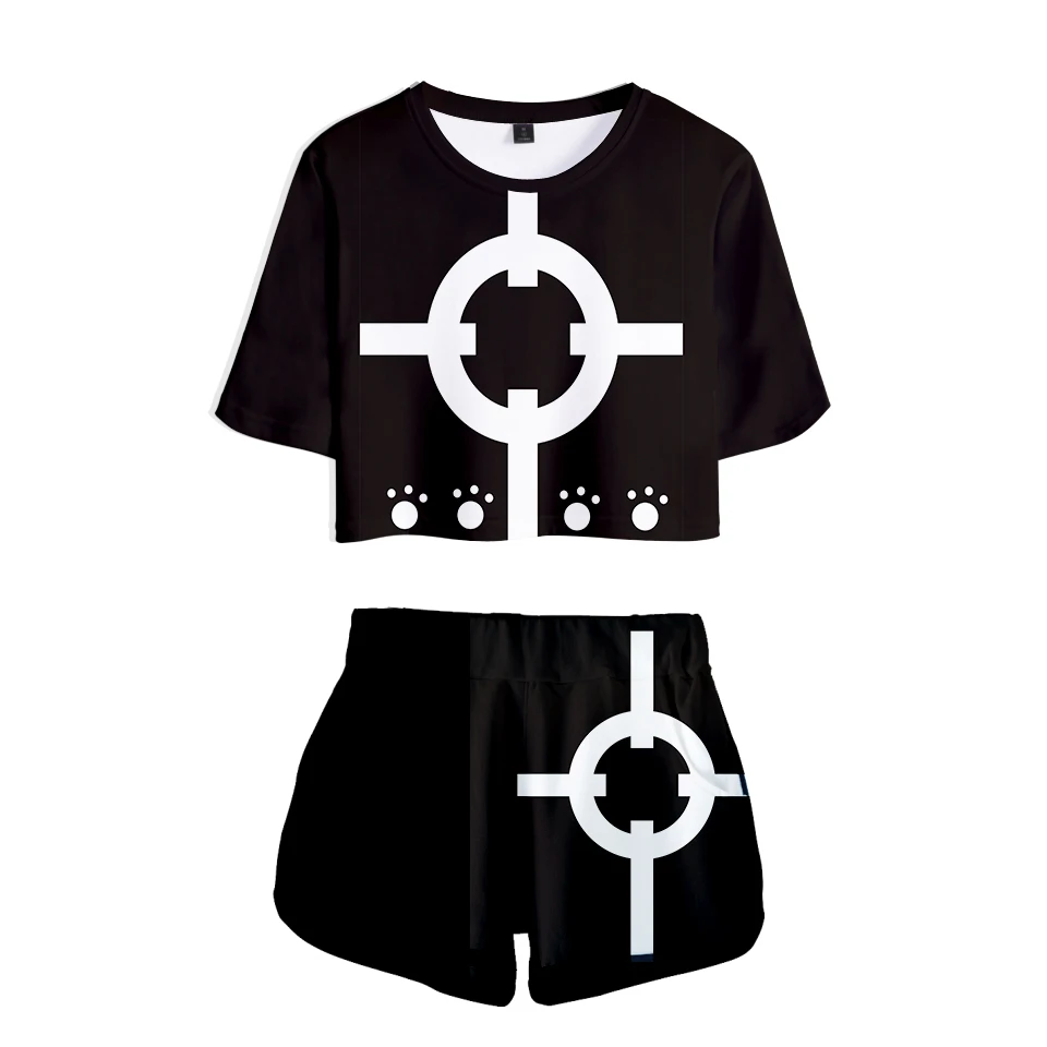 Костюм Luffy из двух предметов для мужчин и женщин модная футболка с коротким