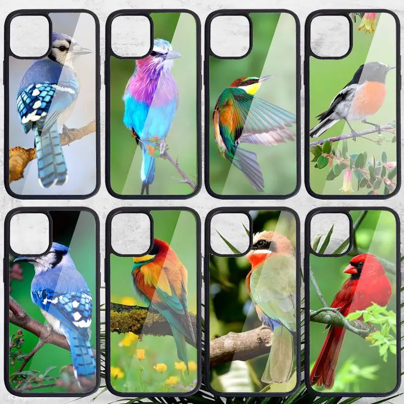 

Magpie bird cute animal Phone Case PC for iPhone 11 12 pro XS MAX 8 7 6 6S Plus X 5S SE 2020 XR