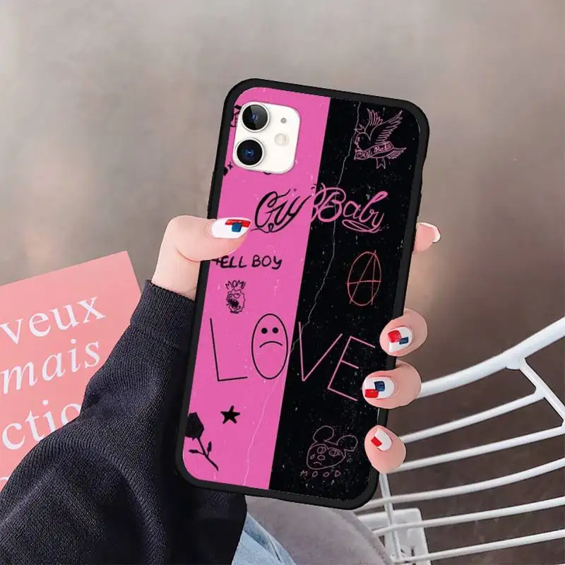 

Rapper cool Lil Peep Lil Bo Peep Phone Case for iPhone 11 12 pro XS MAX 8 7 6 6S Plus X 5S SE 2020 XR
