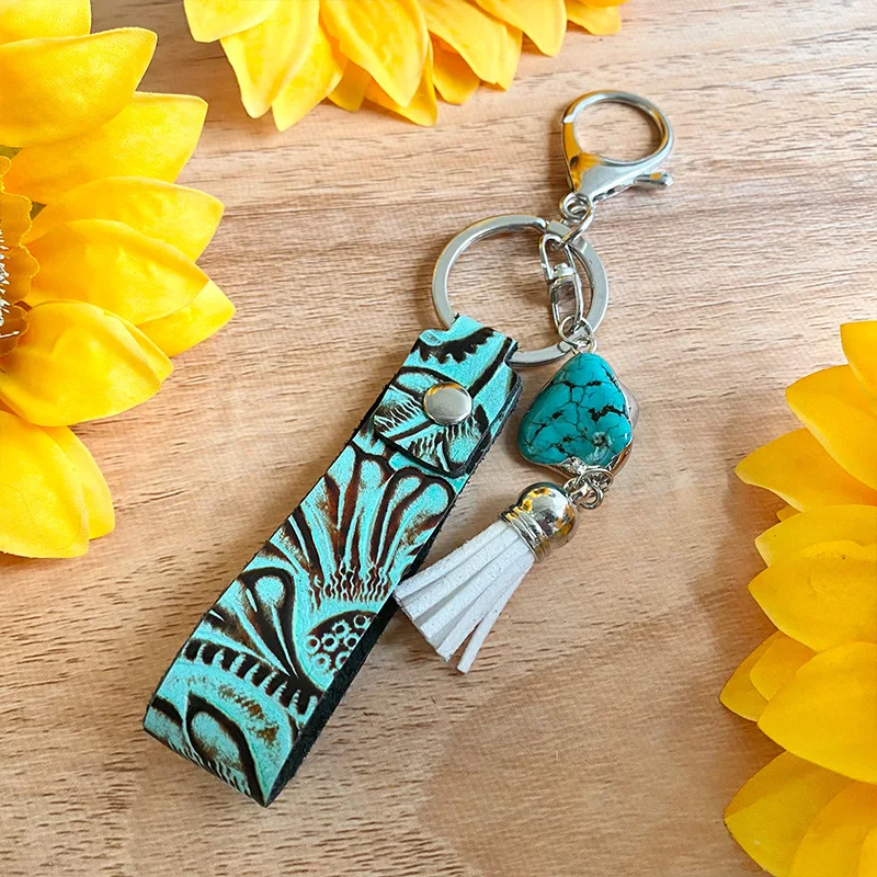 Высококачественный Женский брелок в Западном ковбойском стиле из натуральной