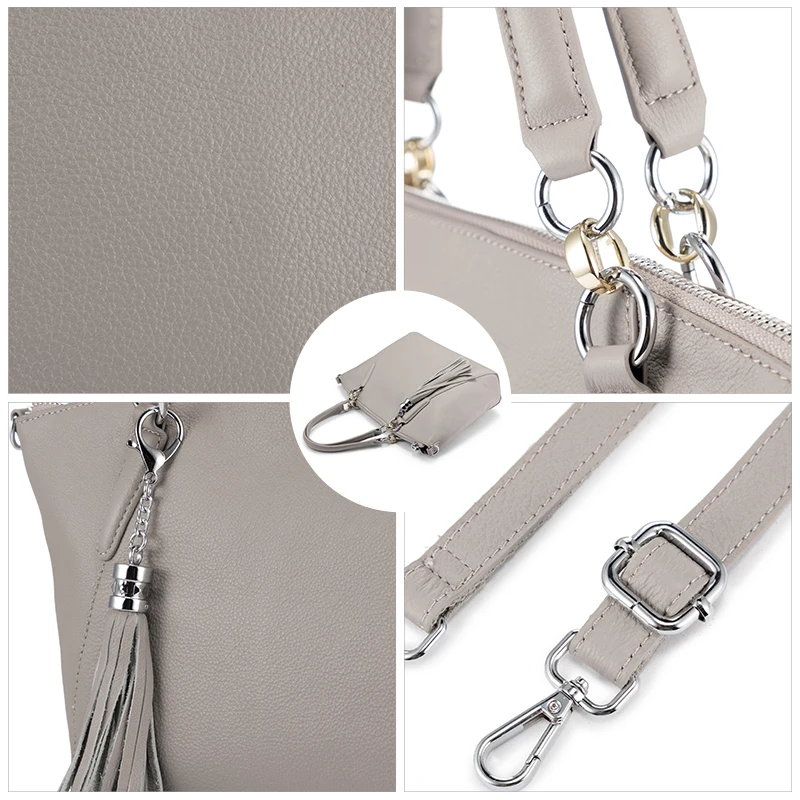 REALER реальнее сумка женская большой через плечо женщина Настоящая кожа женские