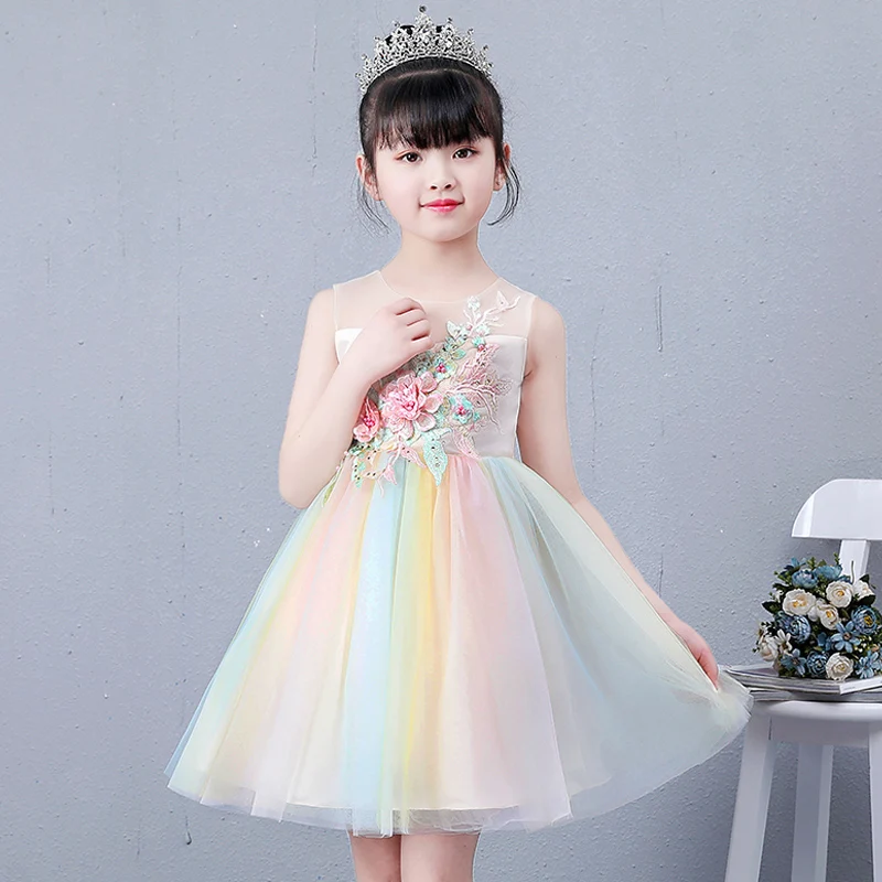 Цветной 3D цветок кружевной ткани бисер блестки вышитые платья Аппликации