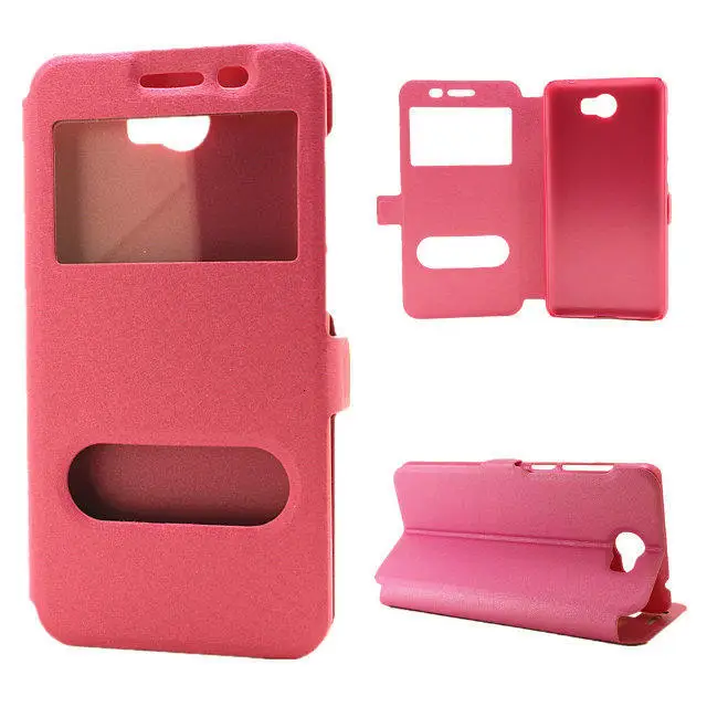 Russian Only Case For Huawei Honor 5A 5.0 inch Quick Answer View Window Flip Stand Cover LYO-L21 Phone Cases | Мобильные телефоны и