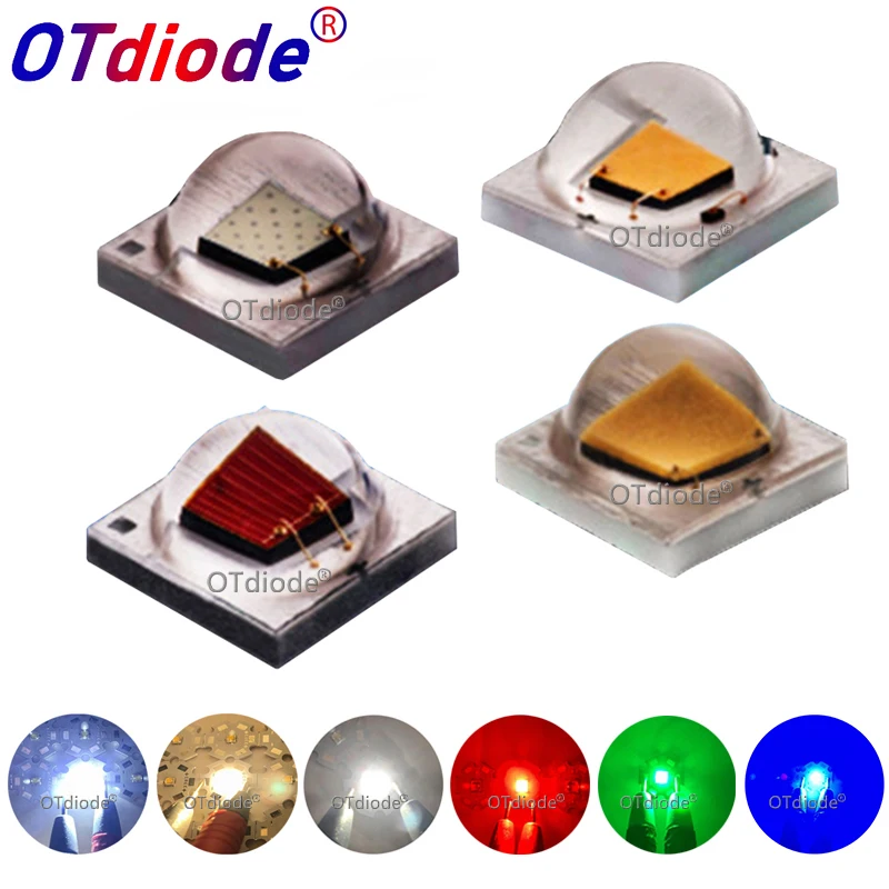 50 шт. Cree XLamp XPE2 XP E2 R3 холодный белый теплый нейтральный красный зеленый синий 1 Вт 3