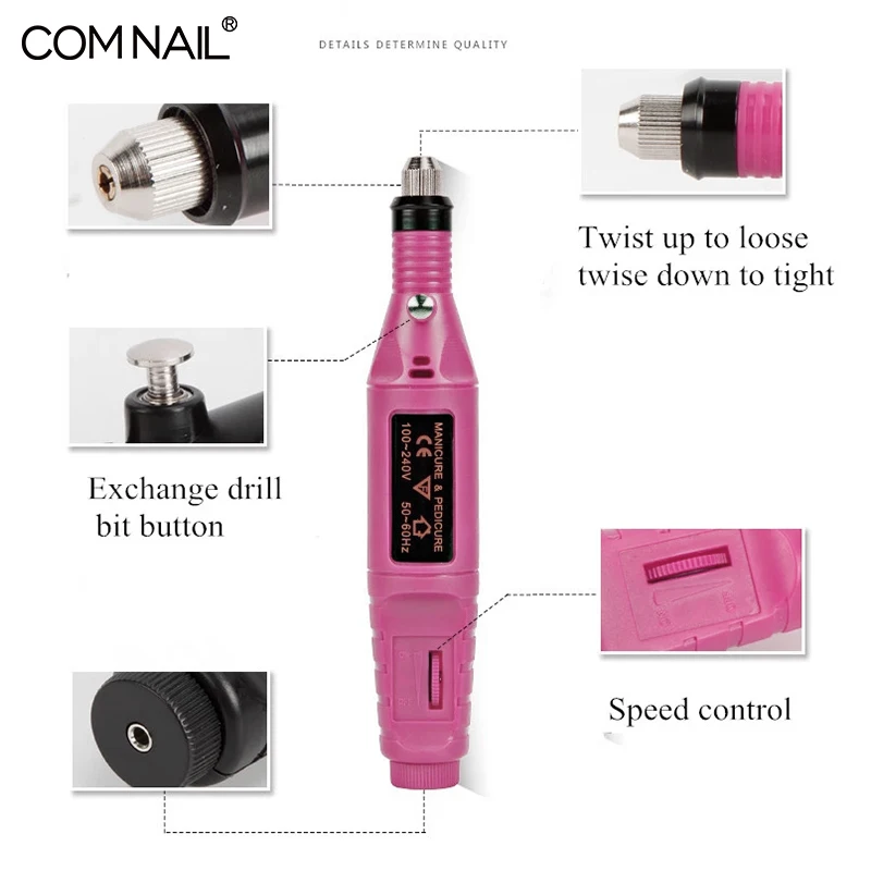 Фрезер для ногтей сверлильный станок ручка аппарат маникюра фрезы электрическая