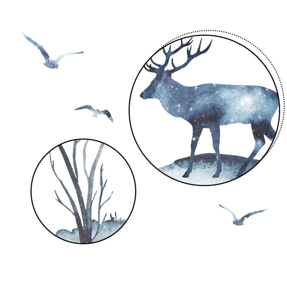 

Big Size Tree Wall Stickers Birds Flower Home Decor Wallpapers for Living Room Bedroom DIY Vinyl PVC Rooms Decoration