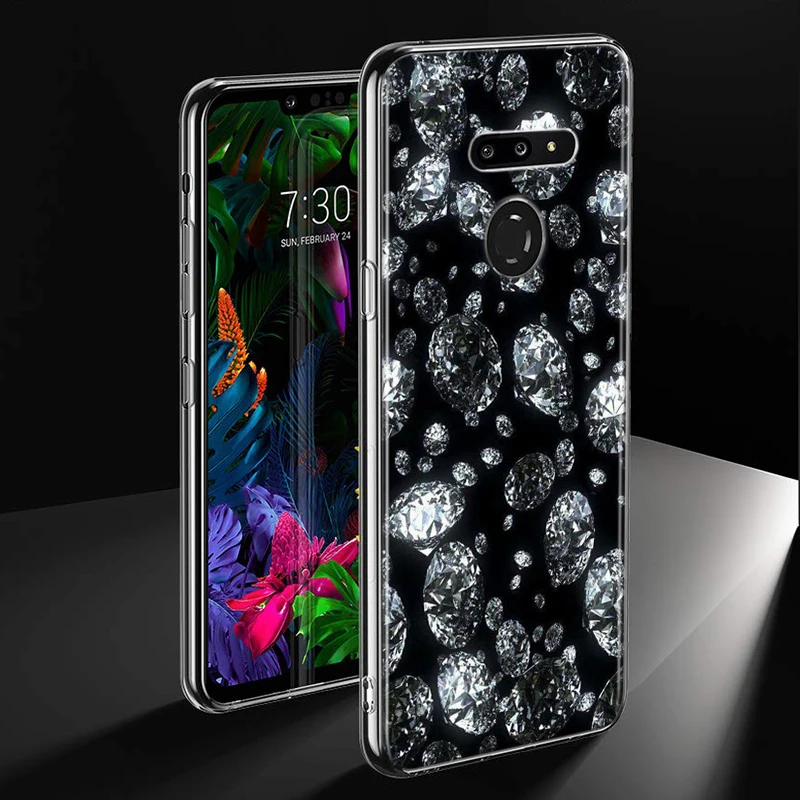 Бриллиантами Стиль для LG W20 W10 V50S V50 V40 V30 K50S K40S K30 K20 Q60 Q8 Q7 Q6 G8 G7 G6 ThinQ чехол для телефона - Цвет: Style 09