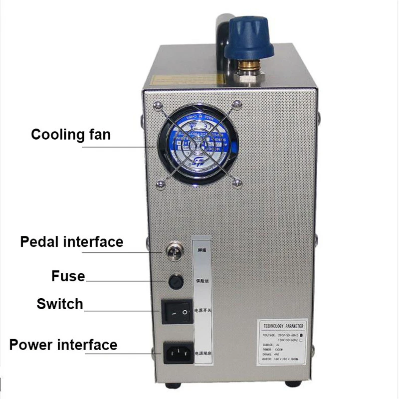 2L 1300W Нержавеющая сталь ювелирные изделия пароочиститель драгоценный камень