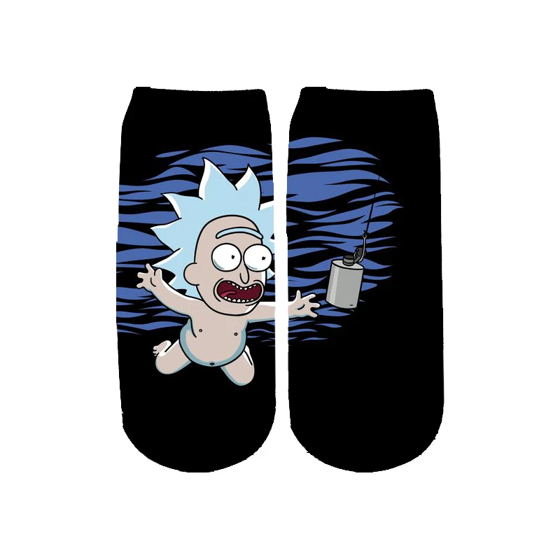 13 Новейшие Rick and Morty 3D печатных мультфильм милые короткие носки для мужчин женщин harajuku корейские носки RS-001 - Цвет: 13