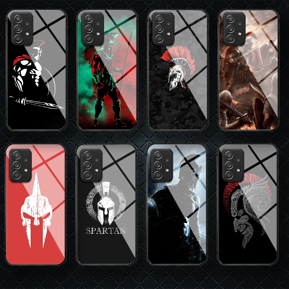 

Warrior Spartans Tempered Glass Phone Case Cover For Samsung Galaxy A 10 12 20 E 21 30 32 50 40 51 52 70 71 72 S Hoesjes Soft