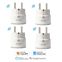 mini wifi smart power socket 10a eu plug switch for tuya smart life app timer outlet automation work with google home alexa