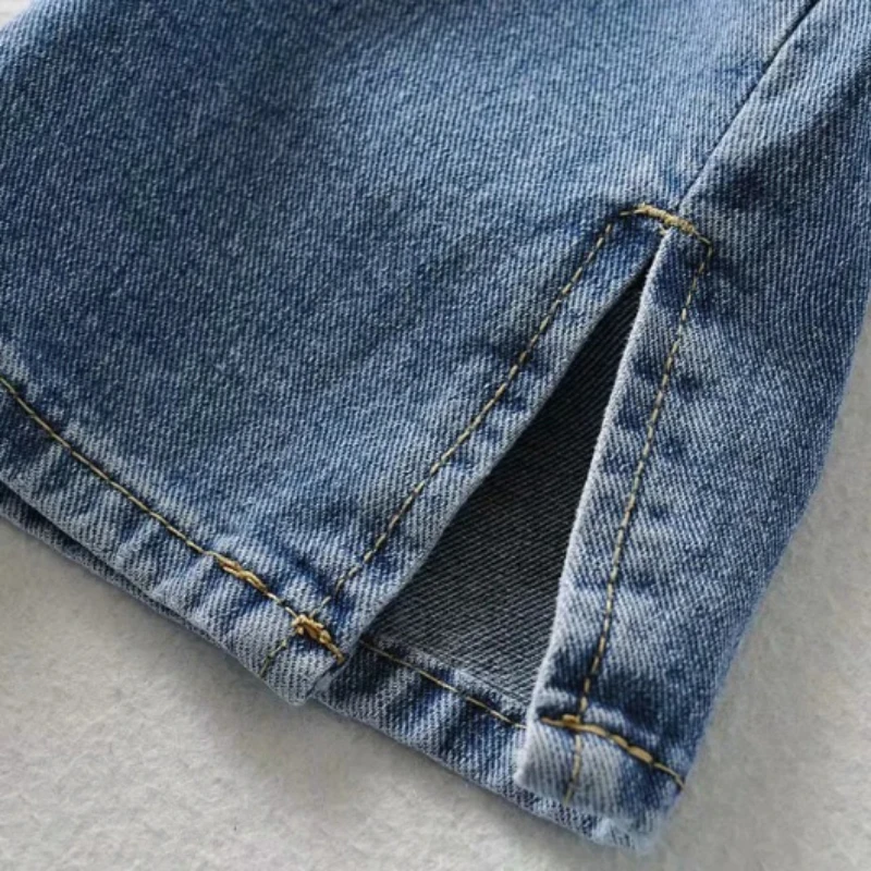 Женские прямые джинсы JMPRS с высокой талией и широкими штанинами - купить по