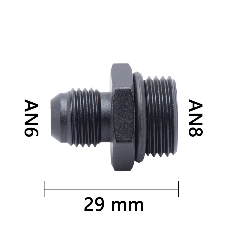 Алюминиевый Масляный шланг прямой фитинг адаптер шланга от an6 до an8 AN10 9 мм AN12 AN6