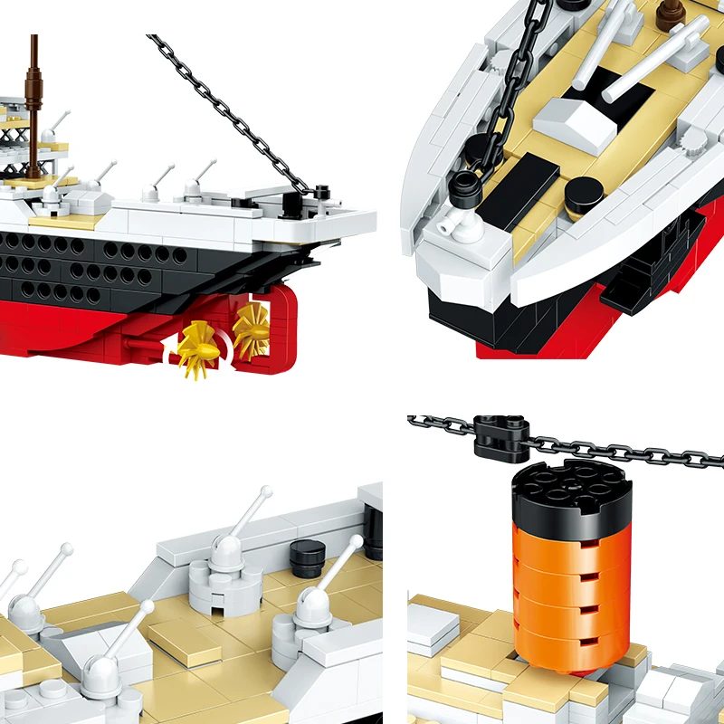 

Qunlong Creative Marine Sailing Series Movie Ship Model Building Block Assembly Children's Toys Adult Birthday Gifts