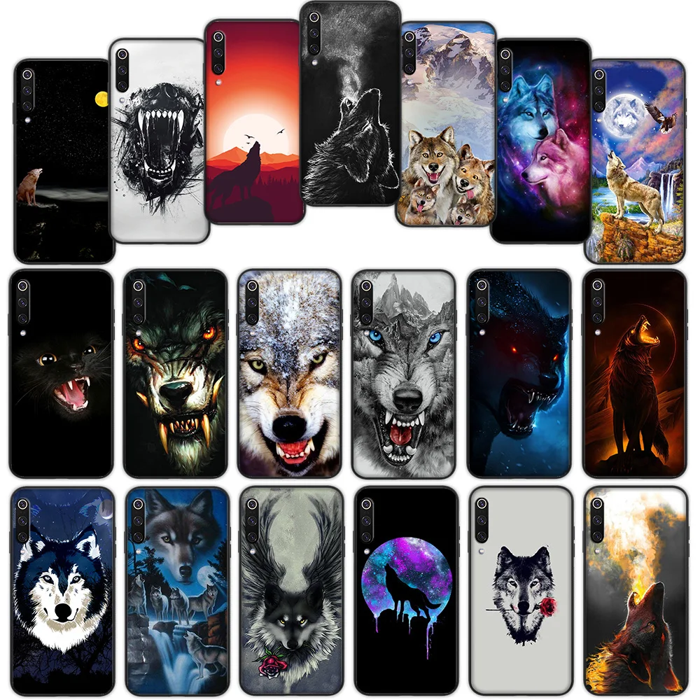 Мягкий чехол angry snow wolf для Xiaomi Mi Redmi Note 9 SE 9C S 9T Pro Max|Бамперы| |